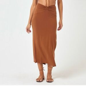 NWT L SPACE It's A Date Skirt Size Large